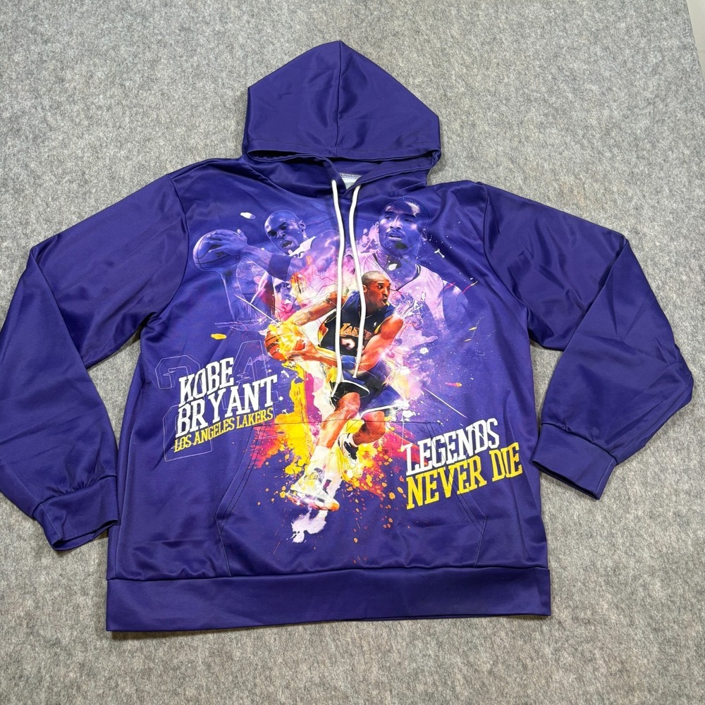 Kobe Bryant 24 Hoodie Men's‎ Size Medium Los Angeles Lakers Legends Never Die